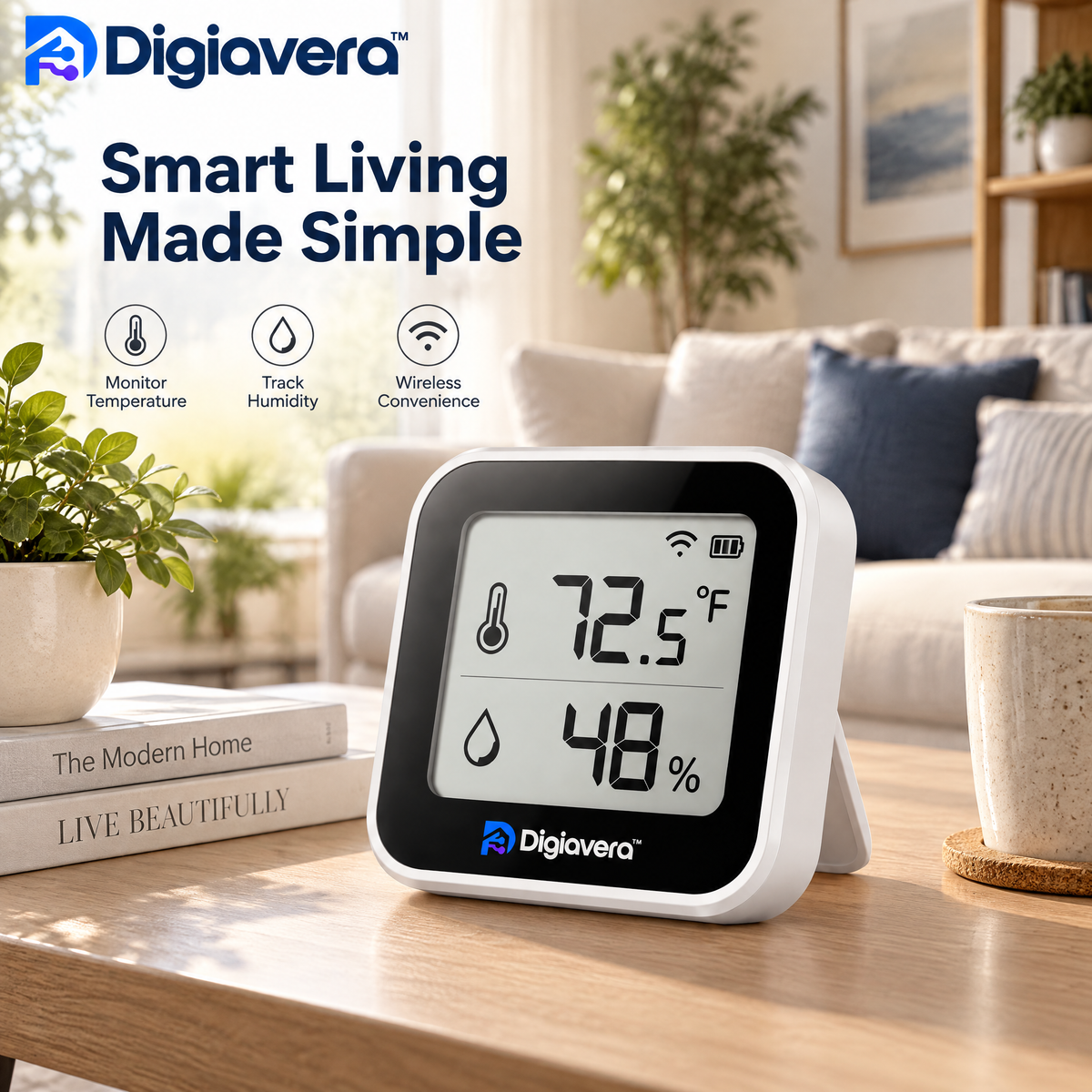 Digiavera™ Smart Temperature & Humidity Display