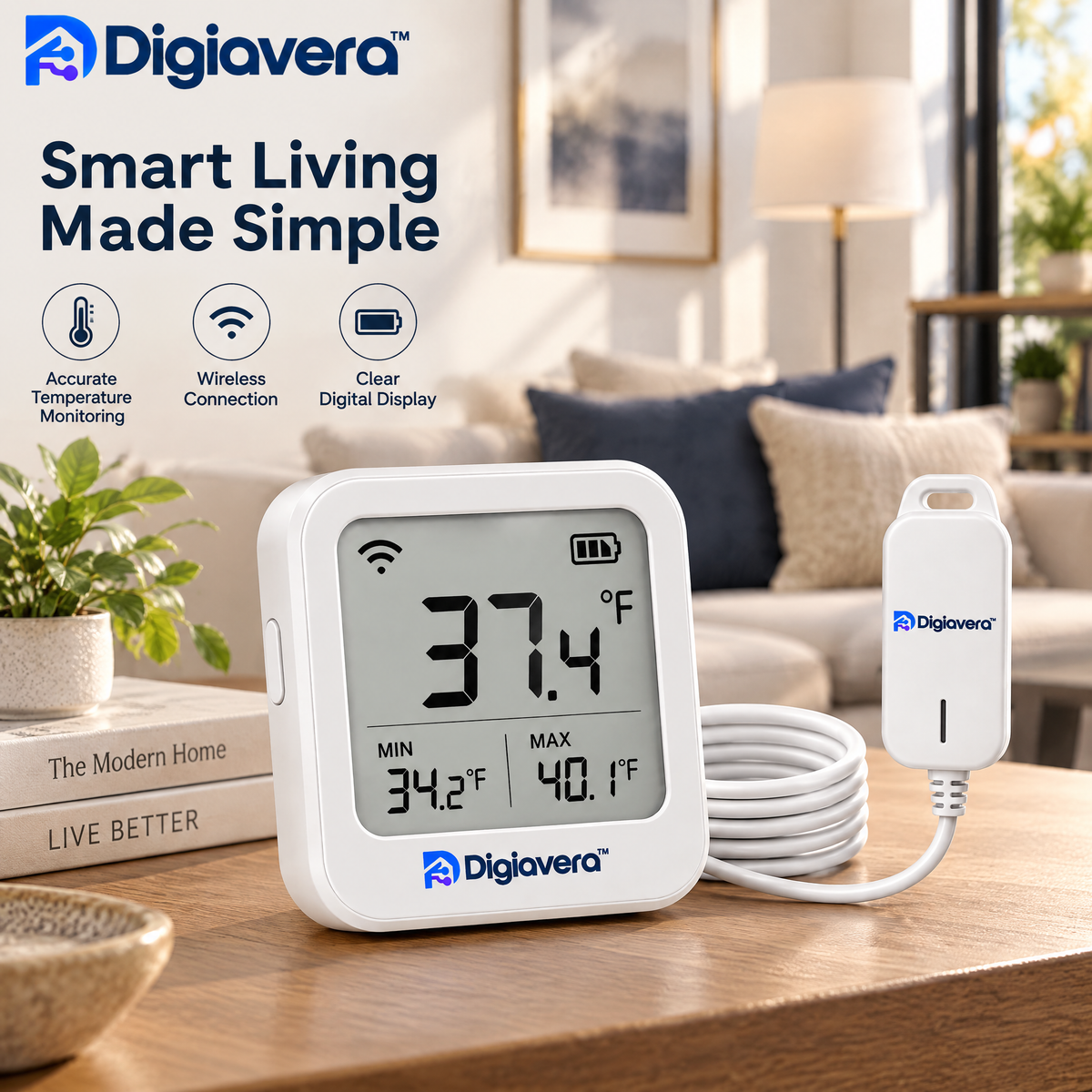Digiavera™ Smart Refrigerator Temperature Monitor