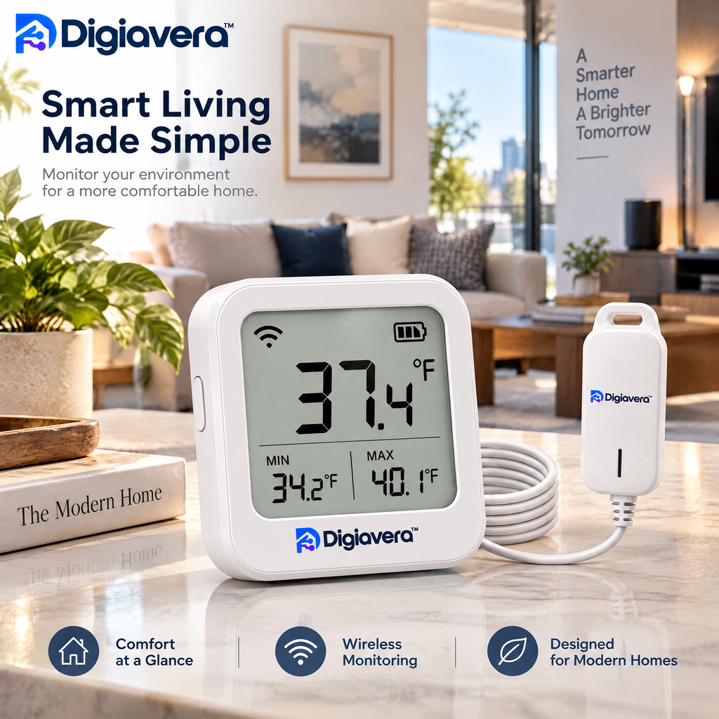 Digiavera™ Smart Refrigerator Temperature Monitor